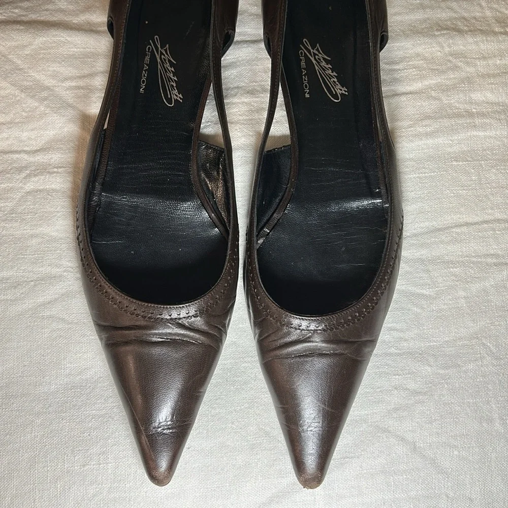 Dark Brown Leather flats by Zobboli Creazioni made in Italy - Picture 3 of 6